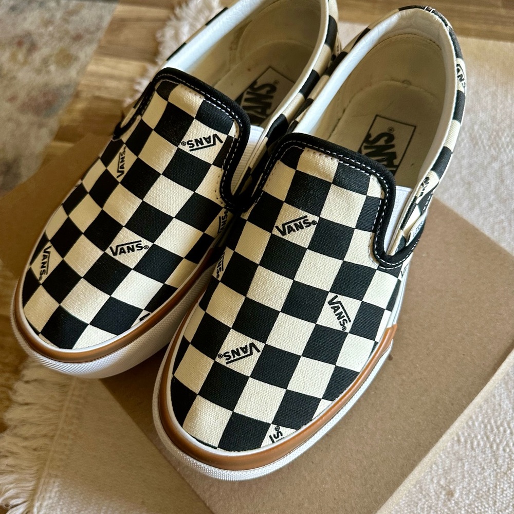 Vans Era Stacked Checkerboard Slip-Ons